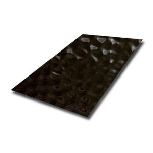 Wholesale Black Water Ripple Stainless Steel Sheet Ss 201 304 Metal Decorative Plate from china suppliers