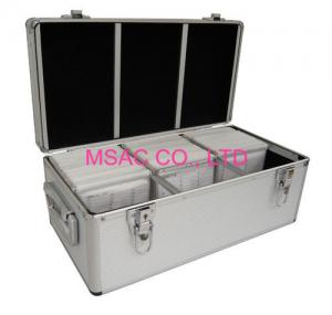 China 300 / 500 Aluminium CD Storage Case , Aluminum CD Storage Box Easy For Transport. on sale