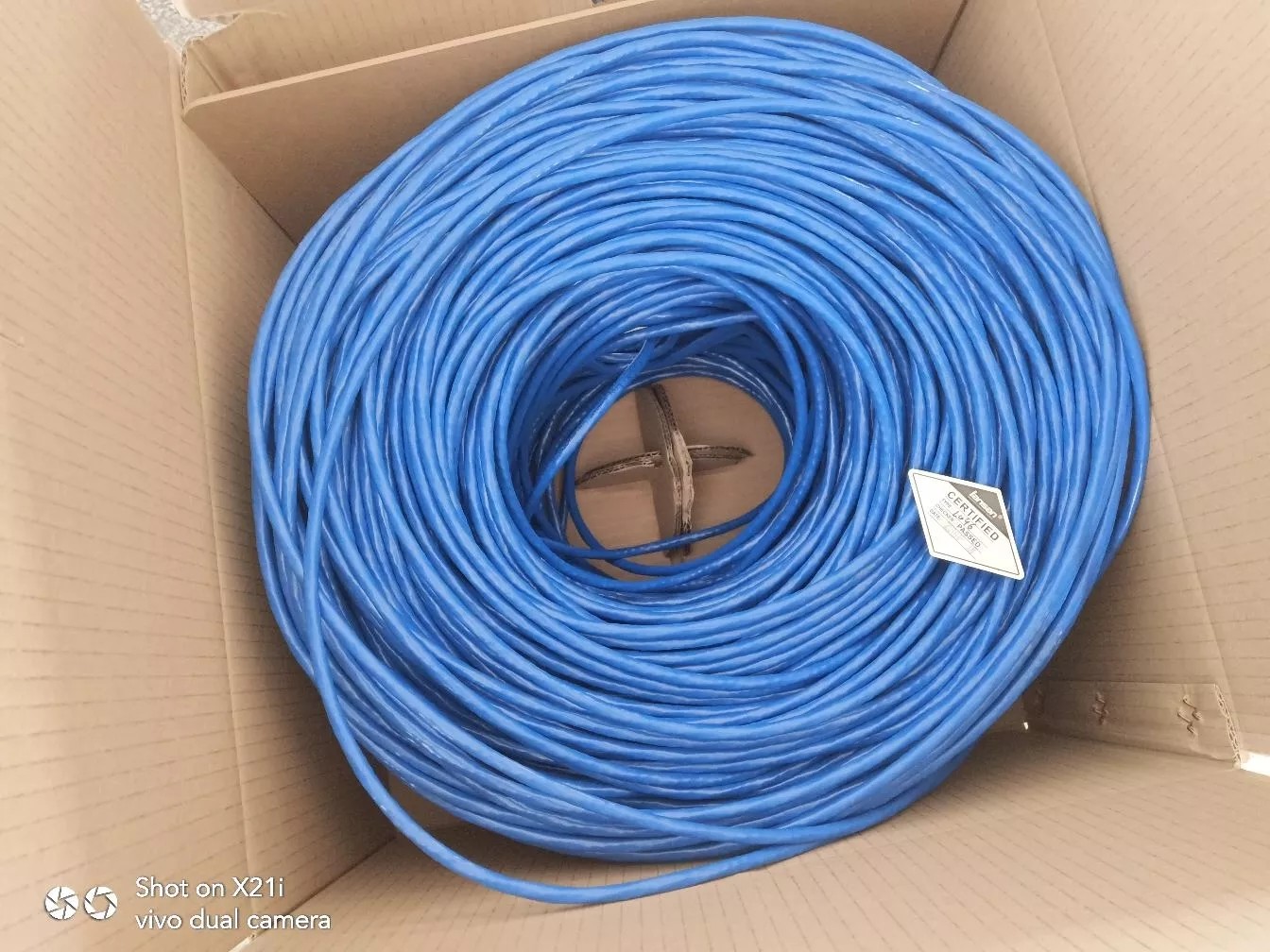 Indoor 4 Pairs 0.55mm CCA Network Lan Cable 305mPull/Box