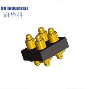 Wholesale 4Pin Denmark Hiqh Recycling Connector Magnetic Power Connector spring loaded pin Connector For Smart Watch from china suppliers