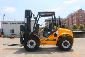 Wholesale 3.5 Tonne Compact 4WD Diesel Rough Terrain Forklift Yanmar 4TNE98(EUIII) Japanese Engine from china suppliers