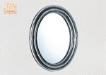 Oval Industrial Style Fiberglass Furniture Silver Mosaic Glass Framed Wall