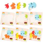 Montessori Games Baby Toys Animals Traffic Kids 3D Puzzles Wooden Cartoon