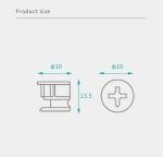 Knockdown Furniture Cam Lock Fitting, Cabinet Hardware For Panel-Type Furniture
