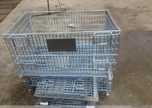 Wholesale Foldable Powder Coated Wire Mesh Container 4 Door H840mm from china suppliers
