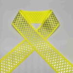 High Visibility Iron Heat Transfer Film To Yellow Reflective Webbing For