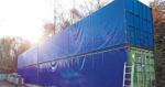 Waterproof PE Plastic Drawstring Dumpster Container Liners for waste disposal