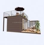 Modern Design Style Light Steel Frame Foldable Villa Container House with