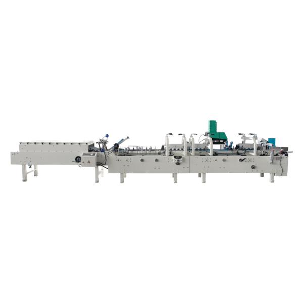 Automatic Corrugated Carton Fold Box Folder Gluer Aluminum Foil Box Making