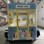 40kms per hr Fast Food Snack Beverage Ice Cream Catering Trailer with Flour Raw