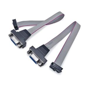 Wholesale D Sub 9 Pin Flat Electrical Cable 28AWG Straight Serial RS232 Ribbon Cable from china suppliers