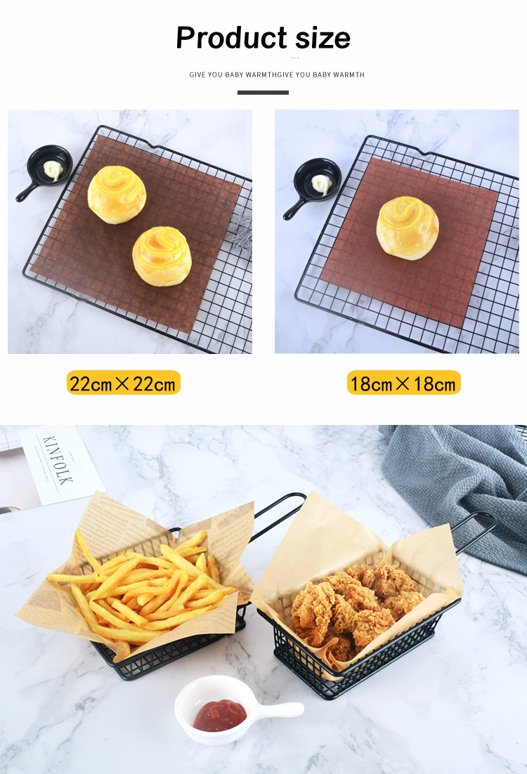 ODM Kraft Greaseproof Wrapping Paper Sheets Packing Customized Logo