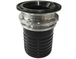 SS316L 3a Pipe Fittings FEP Lined 6 Inch Tri Clamp Sanitary Fittings