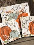 Decoration Canvas Prints Wall Art Thanksgiving Pumpkin Pattern ODM / OEM