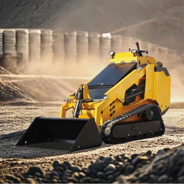 Tracked Vehicle Mini Loader Rubber Crawler Skidsteer Brush Mower Skid Loader