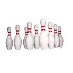 Durable White Bowling Pin Standard Size for Sturdy and Neat Arrangement