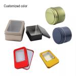 Empty Custom 10g Silvery Metal Cosmetic Jar Sliding Tin Solid Perfume Tin