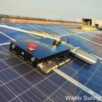 1 M Rolling Brush Head and Pressure Nozzles Solar Farm Cleaner for Physical