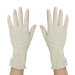 Non Slip Disposable Latex Examination Gloves , Disposable Rubber Gloves
