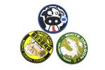 Cartoon Logos Promotional Rubber Coasters Long Time Using Easy To Clean