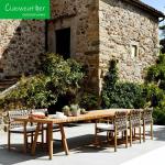 Style Modern Outdoor Furniture Design Courtyard Expandable Dining Table Garden