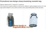vinyl drawstring organza gift bags, PVC Drawstring cosmetic clear vinyl bags,