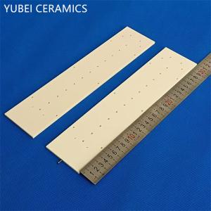 Wholesale Light Yellow Alumina Ceramic Components Thin Ceramic Plates 3.85g/cm3 With Thread Hole from china suppliers