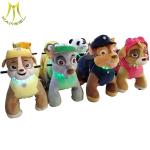 Hansel shopping mall indoor plush toy electric car walking animal toys rides paw
