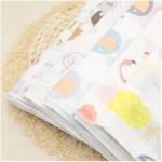 Natural Bamboo Muslin Fabric 100 Cotton Enviroment Friendly Customized Material
