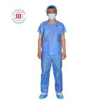 CE ISO S-XXXL Disposable Scrubs Top And Bottom SMS Scrub Suit For Nurses