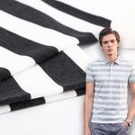 Classic And Environmentally Friendly And Soft Striped Cotton Fabric For Polo