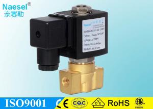 Wholesale High Pressure 3 Way Normally Closed Solenoid Valve 1 / 4 NPTF Brass / Ss Material from china suppliers
