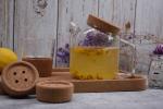 Teapot Button Type Glass Pitcher With Cork Lid Stopper Antiwear 1.2*1in