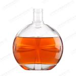 Vodka Hot Stamping Customized 700ml Xo Transparent Glass Wine Bottle with