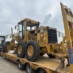7.5m Turning Caterpillar 140H Motor Grader Road Leveler with 3176C Engine