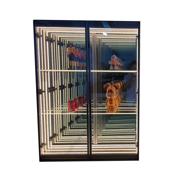 Customized Color Infinite Mirror Abyss Mirror Wine Bar Cabinet for Fashionable