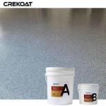 Stunning Polyaspartic Floor Coating Customizable Flake Look With Vinyl Paint
