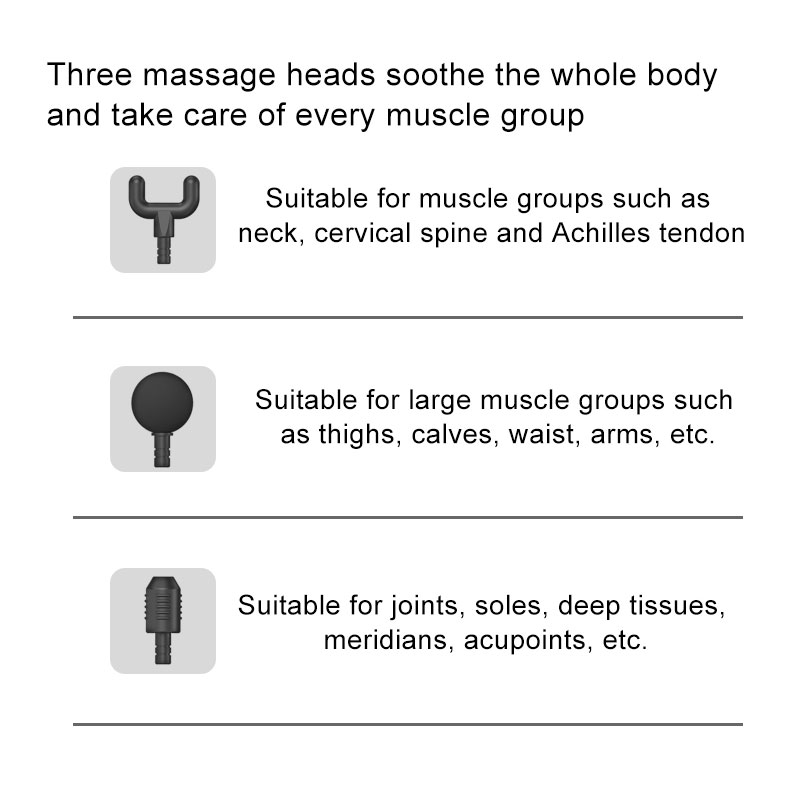 rechargeable battery cordless deep muscle tissue sports vibration massage gun with LED touch screen
