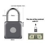 Enhanced Security Wireless Outdoor Gate Lock 25mm Biometric Gym Lock