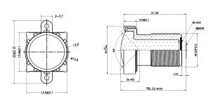 Wholesale 1/3&quot; 2.7mm 3 Megapixel low distortion lens less than 1% ,F2.0 CCLN13027MPF lens ,motion capture from china suppliers