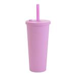 Acrylic Tumblers With Lids And Straws Skinny 16oz Double Wall