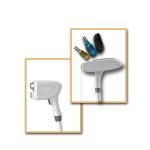 Extra Cooling Head Portable Laser Hair Removal Machines Simultaneous Contact