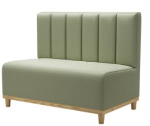 Wholesale Wooden Frame Green Dining Room Booth Seating Leather Dining Booth 120cm from china suppliers
