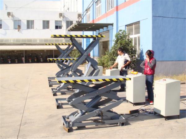 Loading Bay Lifts ,Small Scissor Lift Platform Can Elevate 1000mm - 2000mm