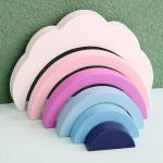 6 Pieces Colorful Building Blocks Educational For Children Newborn