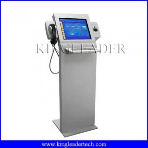 China Super slim information kiosk with chip cardreader, handset    custom kiosk design TSK8001 on sale