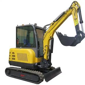 Wholesale ISO Certificate Cab Mini Crawler Excavator Rubber Tire 3 Tone Digger from china suppliers