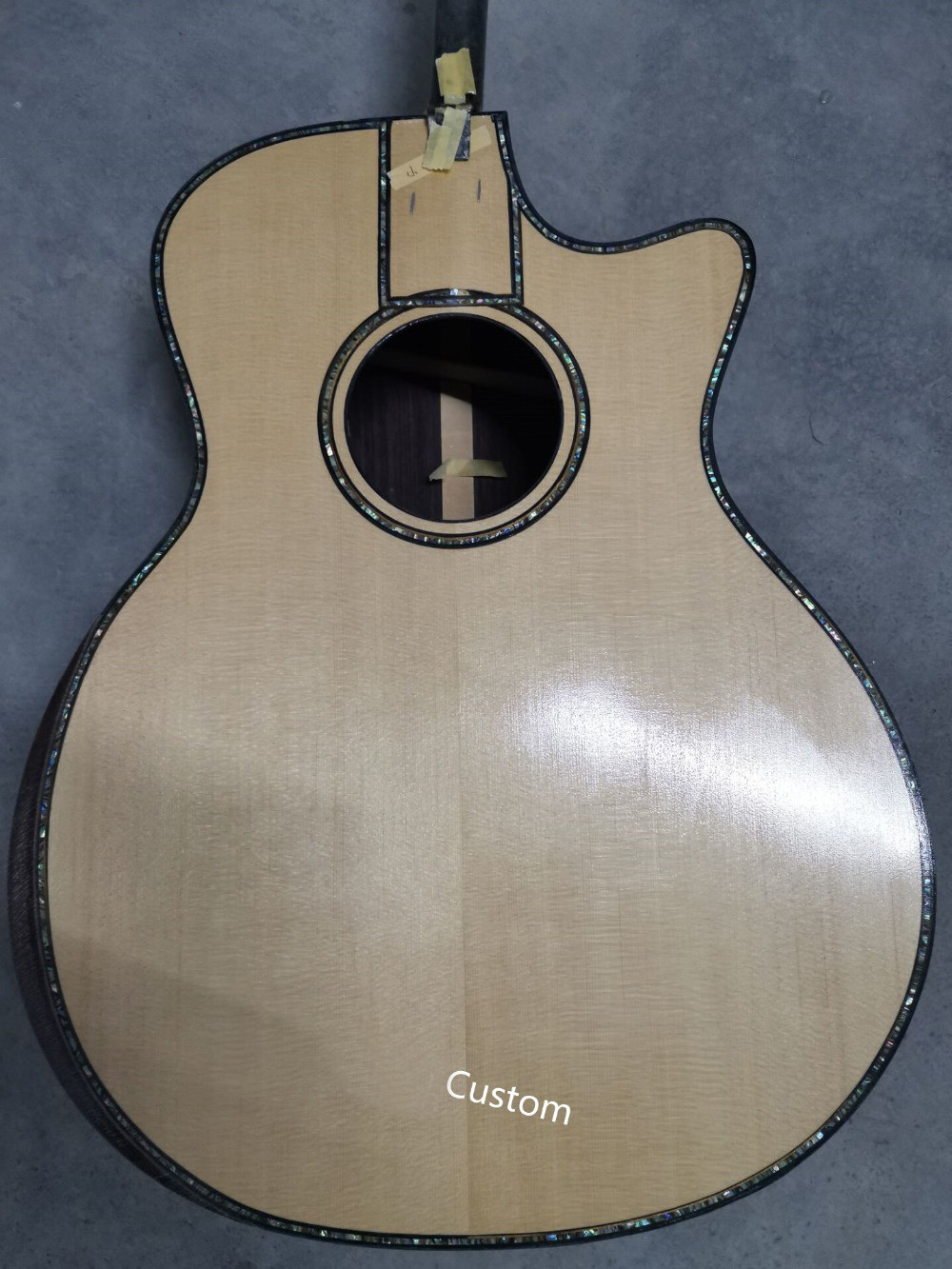 Handmade guitar AAAA all solid wood customize cocobolo guitar single cut design acoustic electric guitar