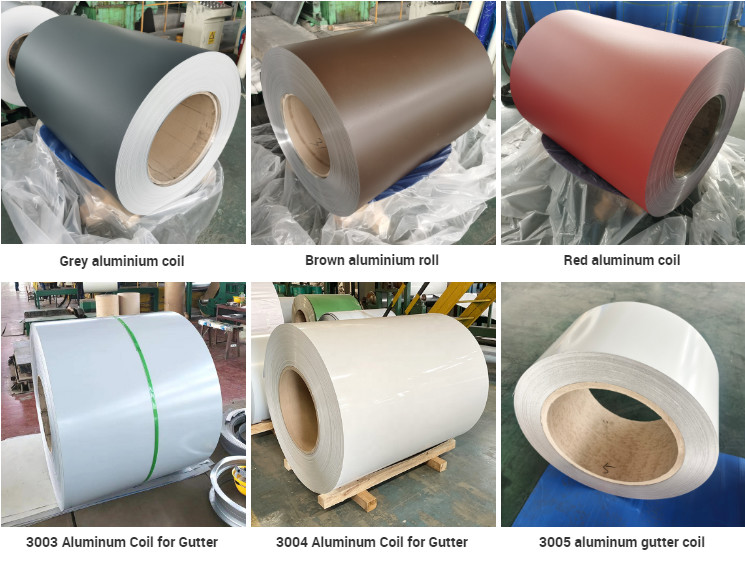 1060 3003 3004 5052 PE Pvdf Prepainted Color Coated Aluminum Coil Sheet Roll Strip