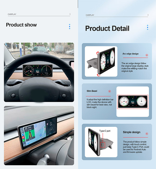 9inch Tesla Model 3 Head Up Display 12V Hud Tesla Screen
